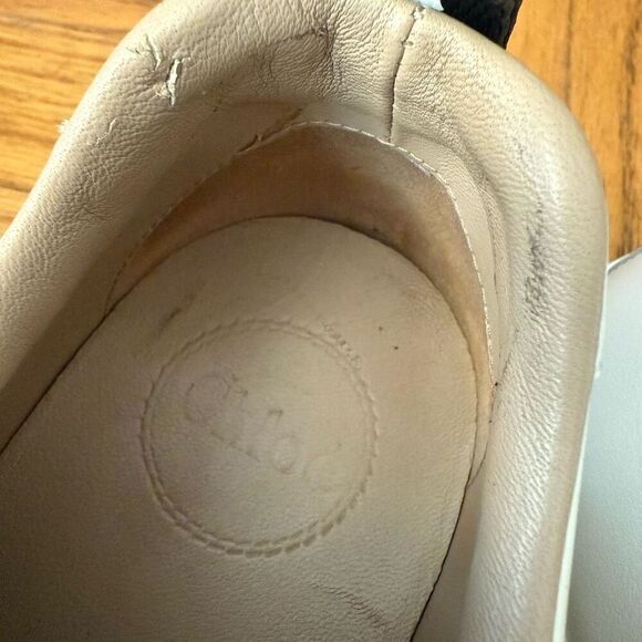 Chloe Lauren Logo Slip On Strap Sneakers Size 39 US 8 - Picture 9 of 10